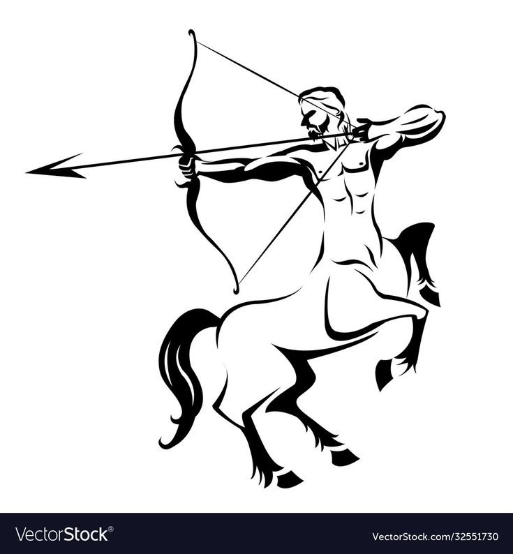 Стрелец силуэт