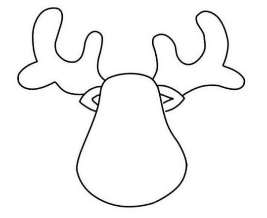 Олень из фетра шаблон