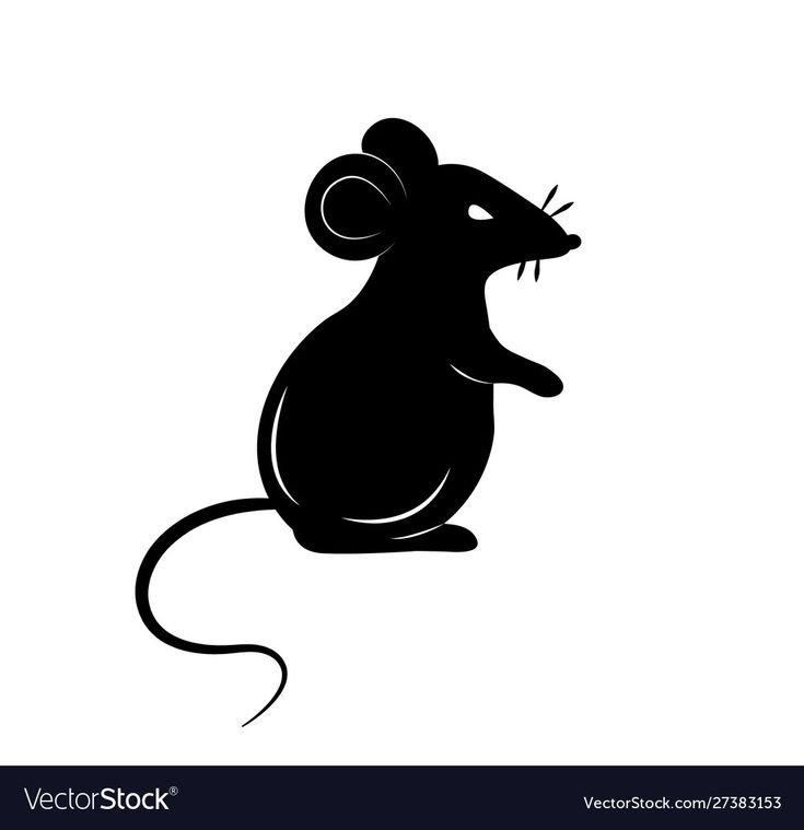 Силуэт мышки