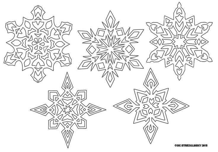 Вытынанки новогодние снежинки