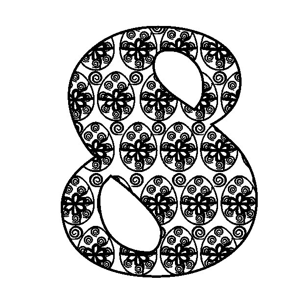 Трафареты цифра 8 на 8 марта 23 фото