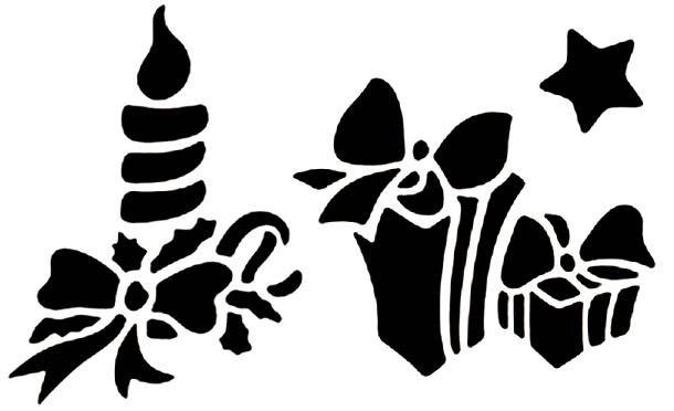 Трафареты на новый год для искусственного снега