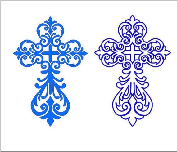 Векторные кресты православные