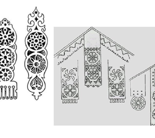 Наличники и причелины прорезная резьба