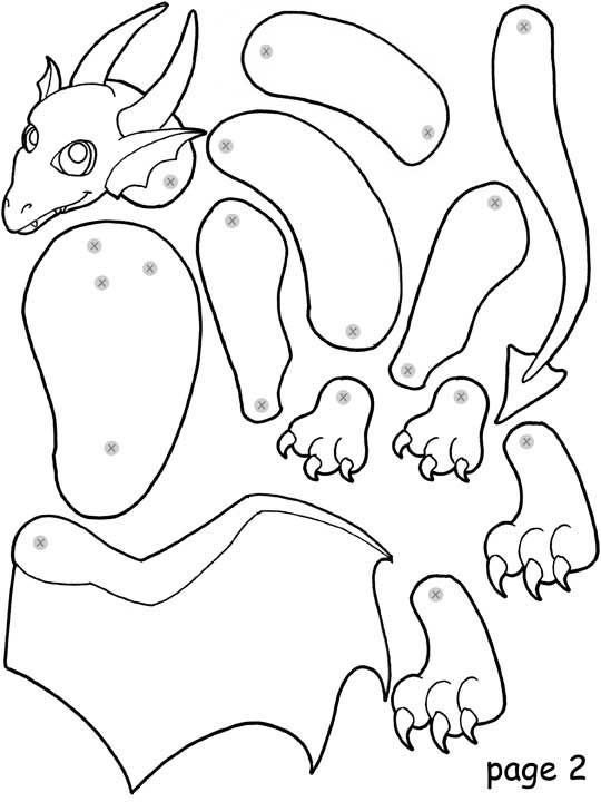 Заготовки для бумажного дракона