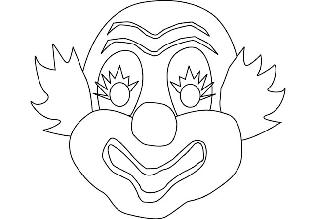 Маска для раскрашивания для детей