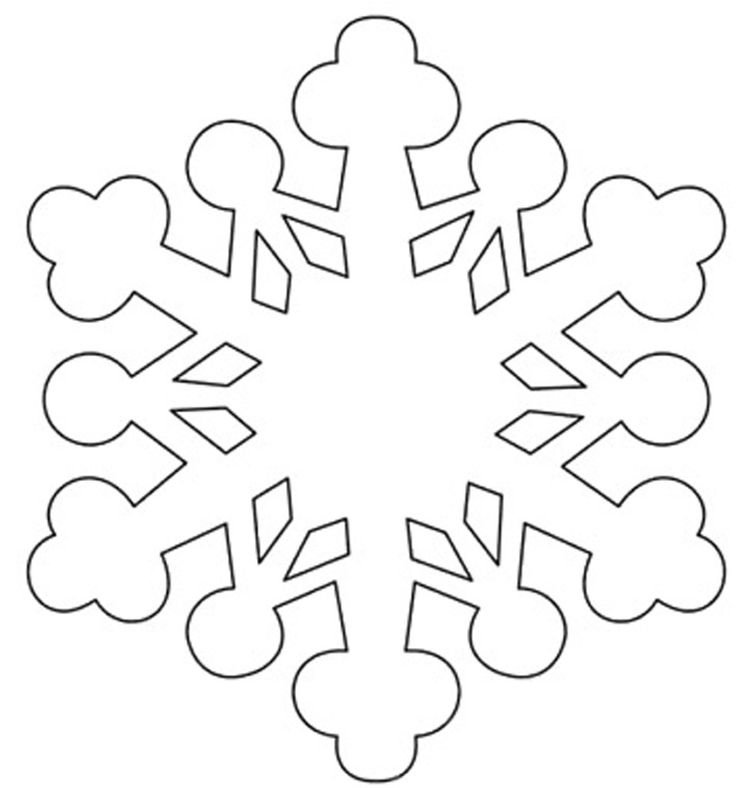 Снежинка раскраска