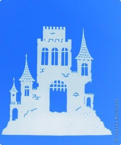 Вытынанки на окна замок