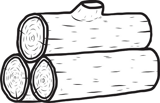 Дрова раскраска для детей