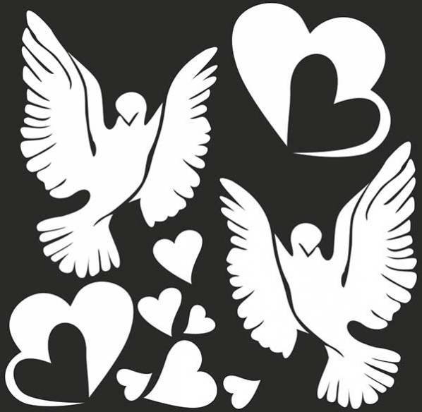 Вытынанка голубь