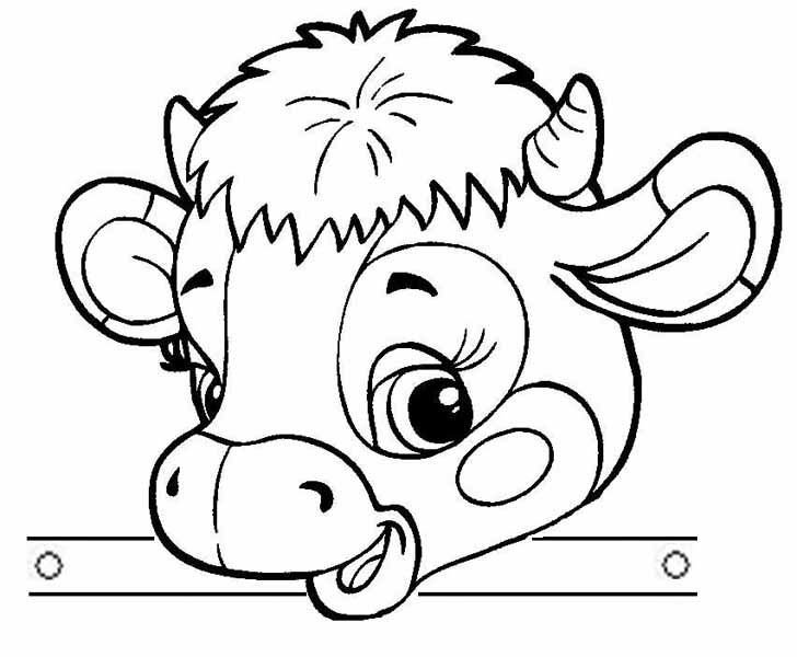 Маска быка для детей