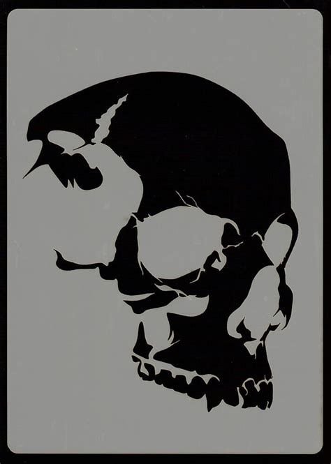 Череп трафарет