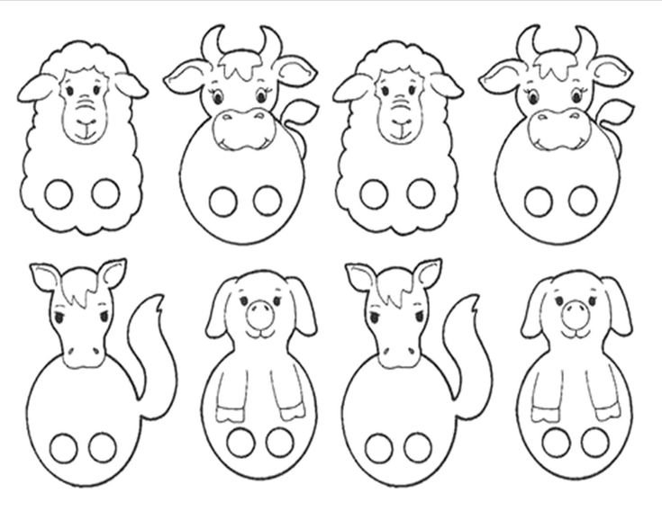 Бумажные пальчиковые игрушки