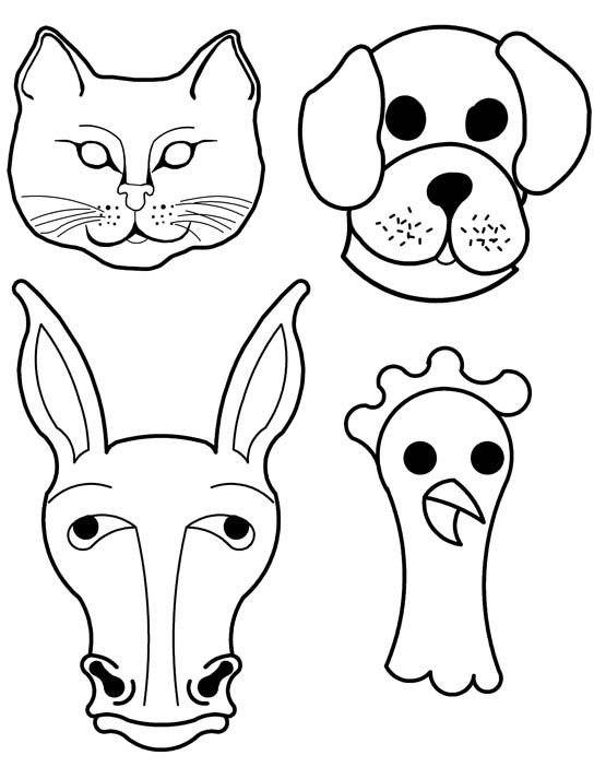 Вырезать мордочки животных