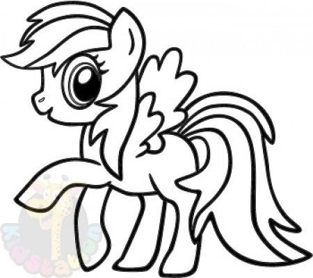 Трафарет пони для торта