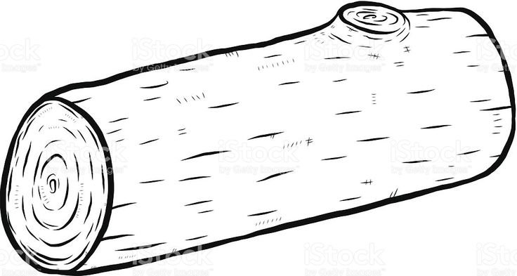 Бревно раскраска для детей