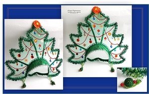 Корона кокошник для елочки