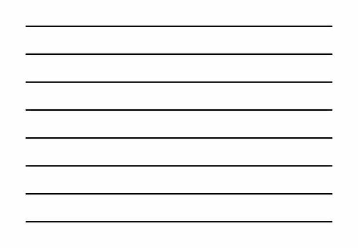 Лист с линиями горизонтальные