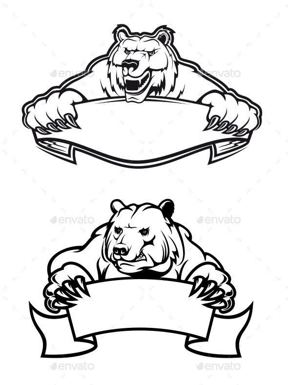 Медведь для гравировки