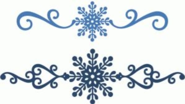 Снежинка с завитками