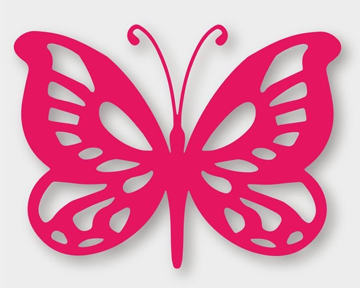 Бабочка шаблон для вырезания