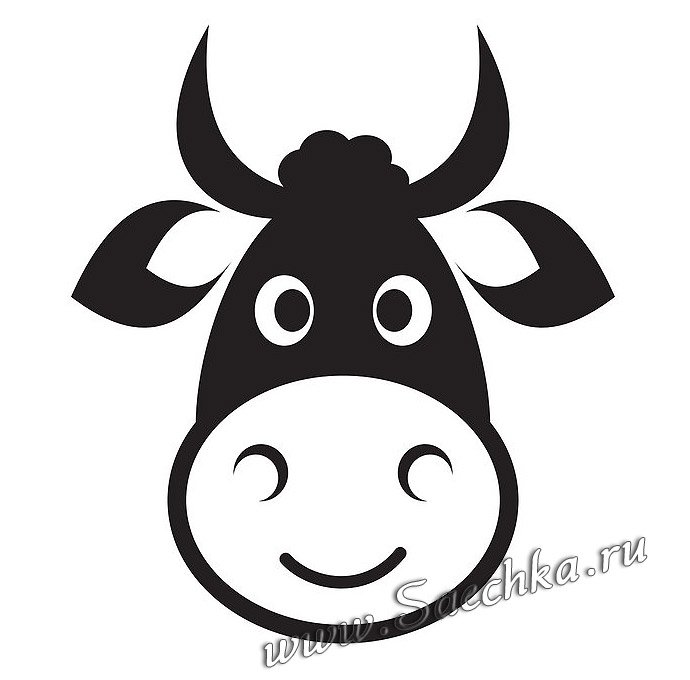 Трафарет быка
