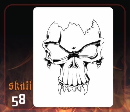 Трафареты черепов для аэрографии
