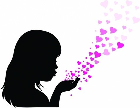 Силуэт женского лица