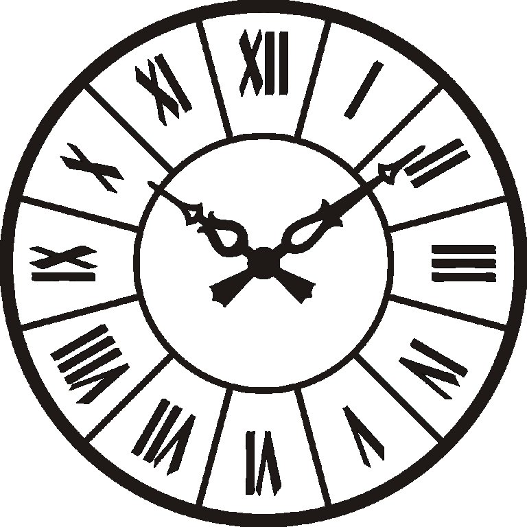 Циферблат со стрелками