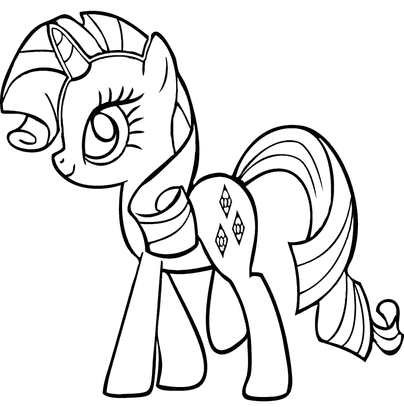 Трафарет пони