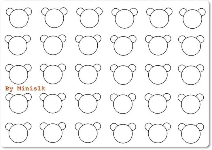 Трафарет макаронс 4 см