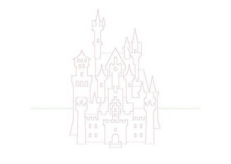 Киригами собор Василия Блаженного