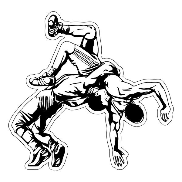 Греко римские борцы вектор