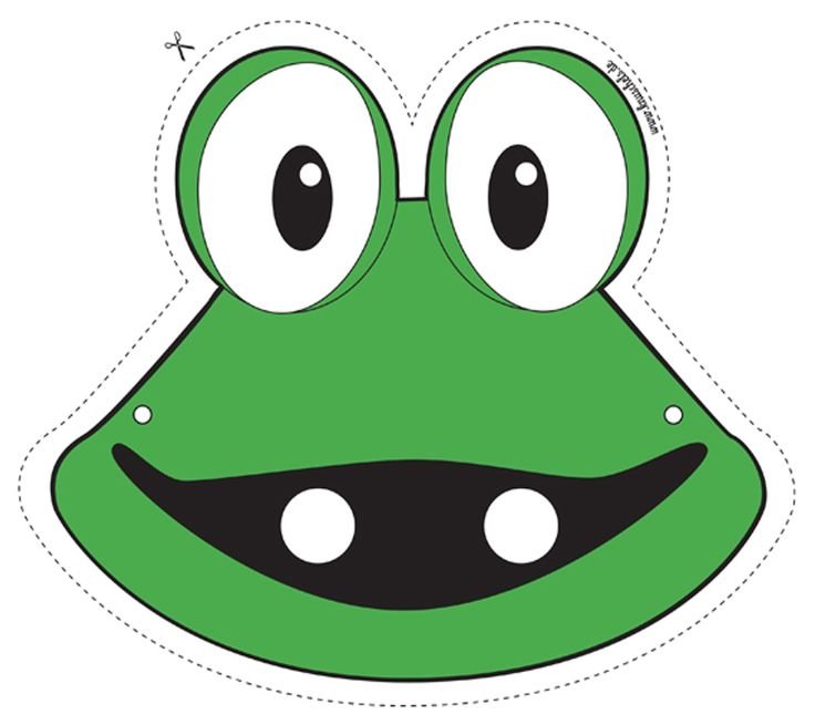 Маска лягушки для детей