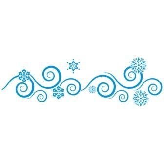 Зимний узор в полосе