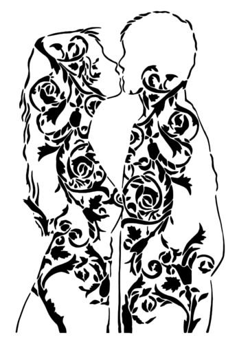 Евгения трафарет