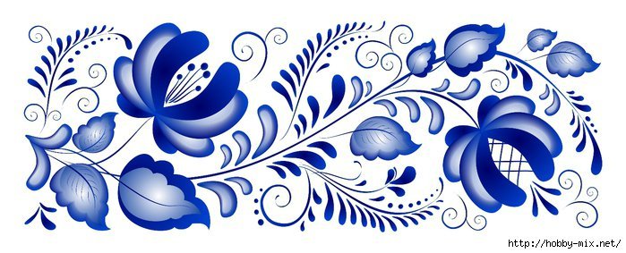 Гжельская роспись узоры Гжель