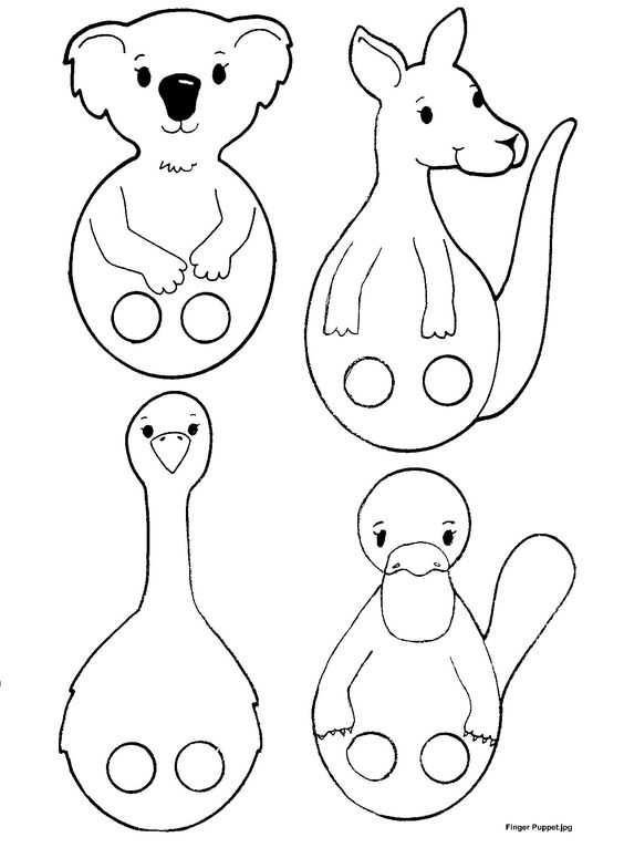 Куклы для пальчикового театра из бумаги