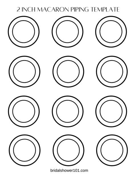 Трафарет для макаронс а4 диаметр 4