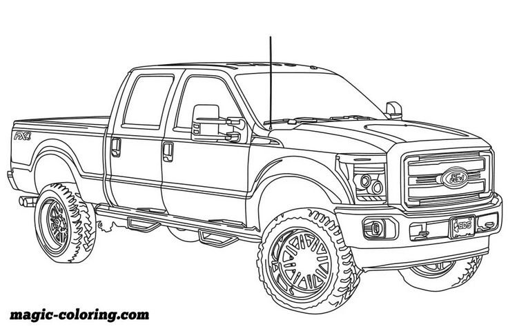 Раскраска Ford f150