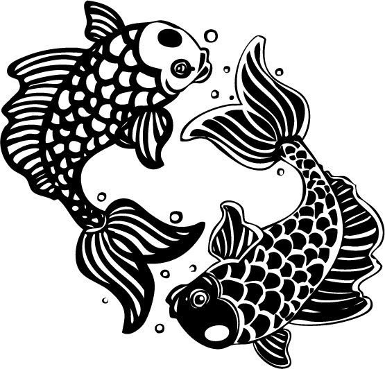 Силуэт рыбки