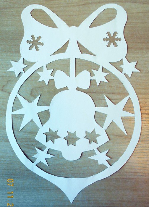 Новогодние украшения из потолочной плитки