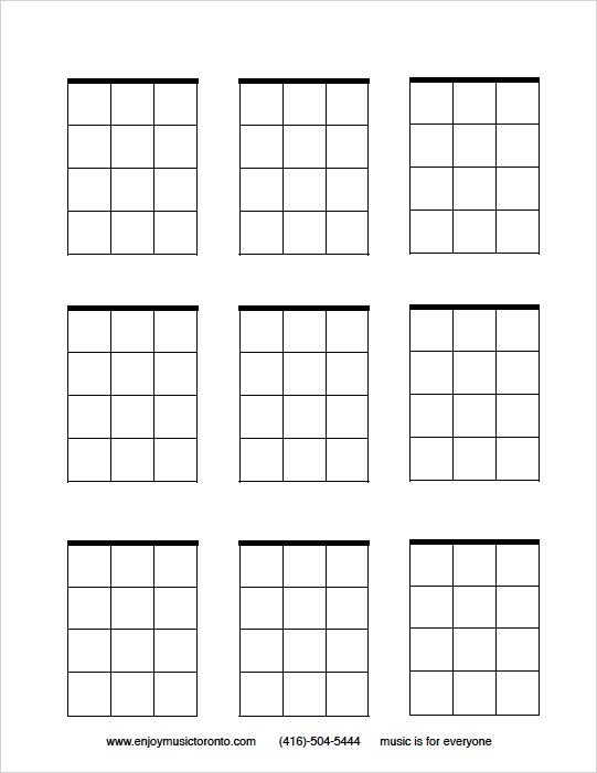 Аккордовая сетка укулеле