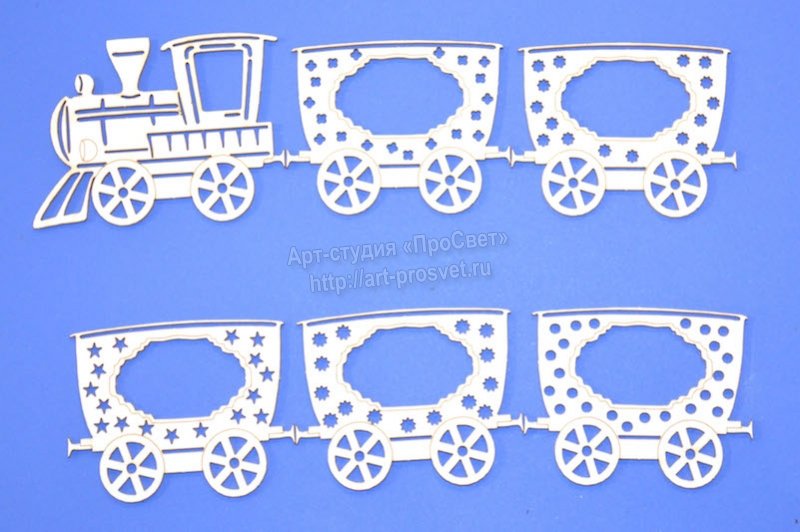 Украшение окон паровоз