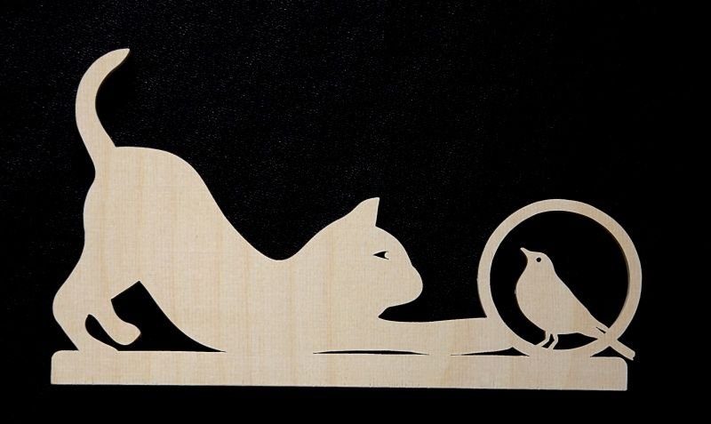 Котик из фанеры