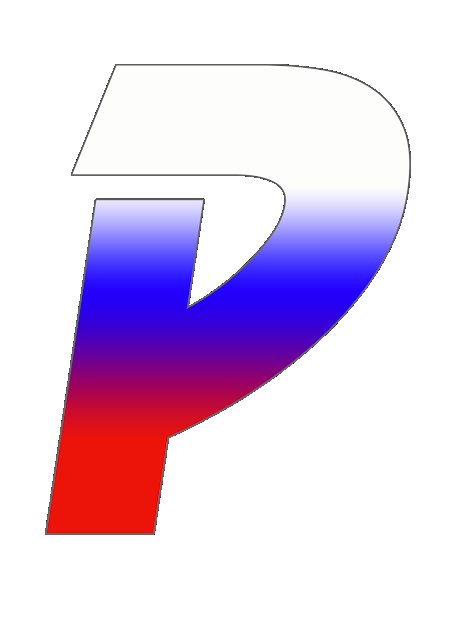 Буквы в стиле Триколор