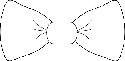 Бантик раскраска