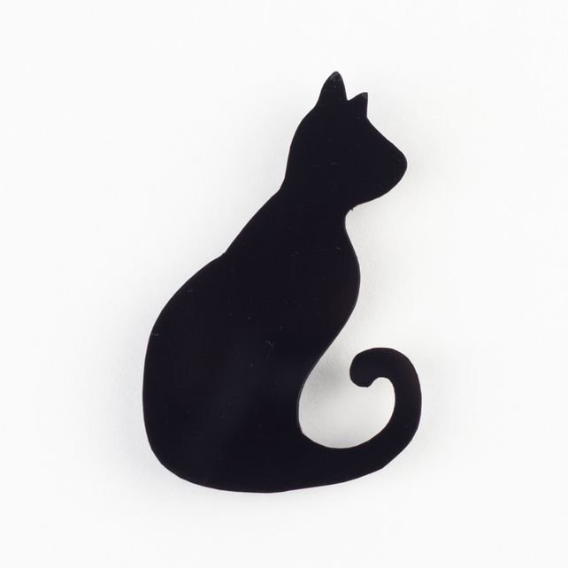 Трафарет кошки для брошки