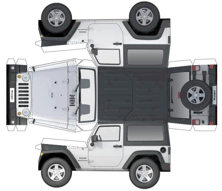 Развертка Мерседес Гелендваген