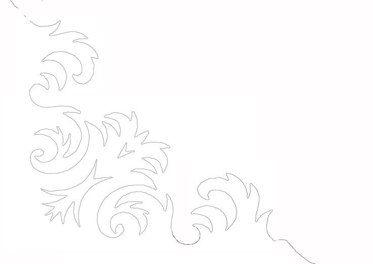 Морозные узоры трафарет